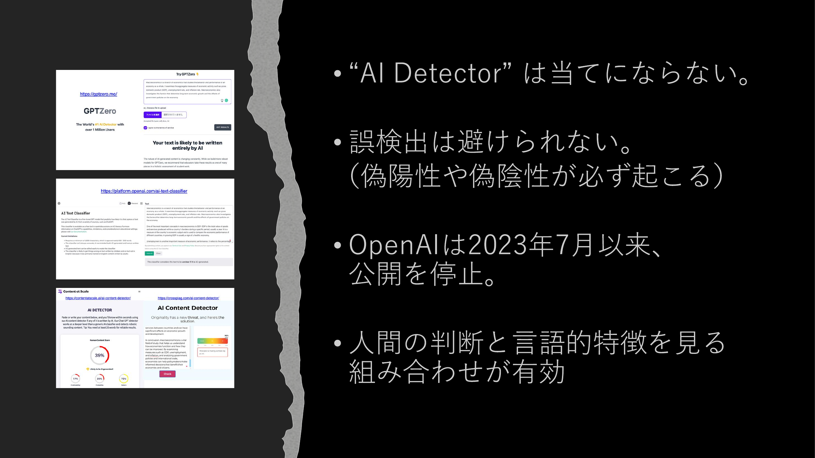 AI Detectorの問題点