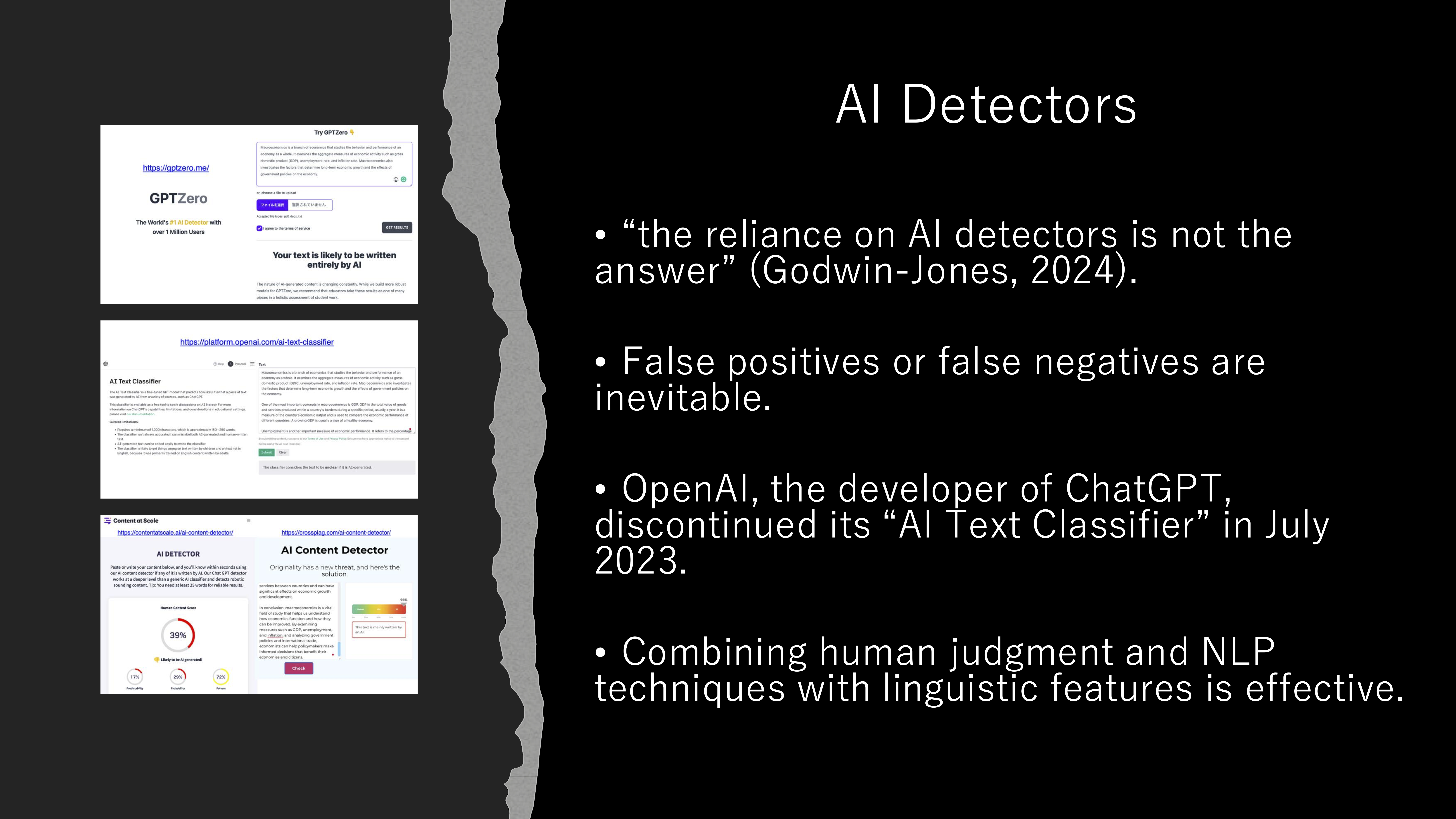 Problems with AI detectors